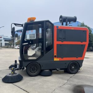 High-Efficiency Electric Ride-On Road Sweeper Machine Industrial and Street Cleaning Floor Sweeper