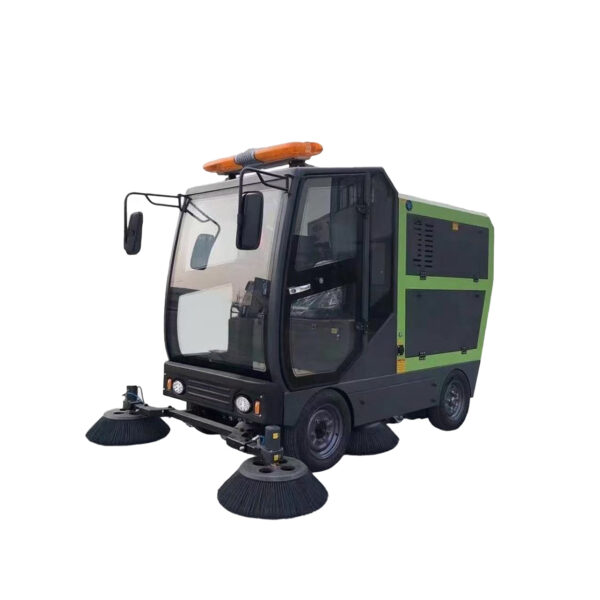 1 High-Efficiency Electric Ride-On Road Sweeper Machine Industrial and Street Cleaning Floor Sweeper