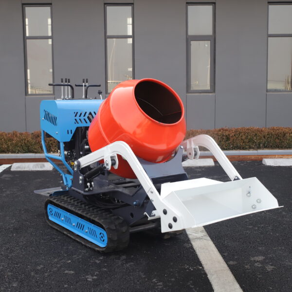 New Diesel Cement Mixer Machine Mini Portable Crawler With Tracks Self Loading Portable