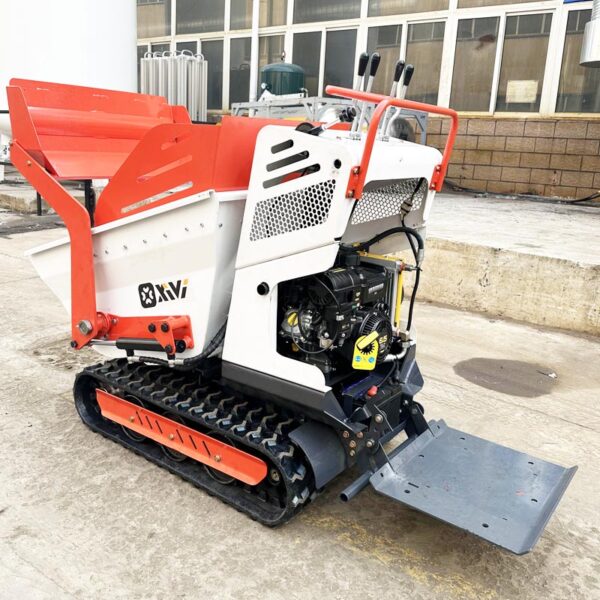 106 1000 800 500 300 Kg Can Be Tilted Tracked Mini Dumper Truck 0.8 Ton Crawler Dumper Mini Transporter Self Loading Mini Dumper