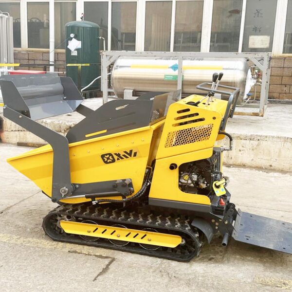 129 Free Shipping Mini Crawler Dumper Multifunctional Tracked Mini Dumper 1000kg Mini Transporter Dump Truck for Construction