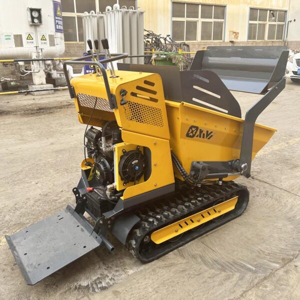 134 Free Shipping Mini Crawler Dumper Multifunctional Tracked Mini Dumper 1000kg Mini Transporter Dump Truck for Construction