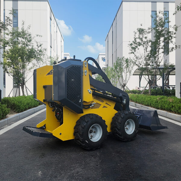 DJI_20250630161300_0088_D High Quality Compact Crawler Front End Seat Driving Mini Track Telescopic Skid Steer Loader with Attachments