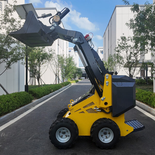 DJI_20250630161832_0121_D High Quality Compact Crawler Front End Seat Driving Mini Track Telescopic Skid Steer Loader with Attachments